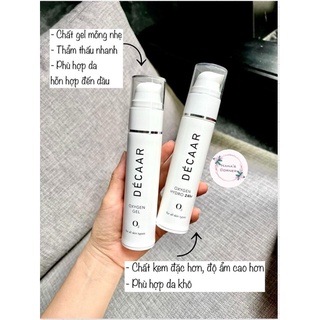 Kem Dưỡng Da Décaar Oxygen Gel & Oxygen Hydro 24hr