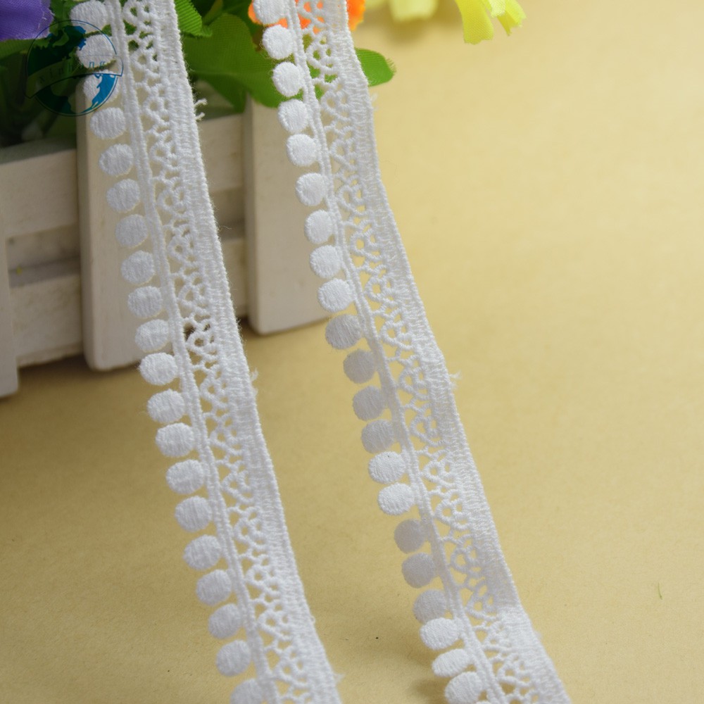 Cuộn Ren Ruy Băng mini Rộng 100% cotton Dài 1.7cm Dùng Trang Trí Đầm Ren diy 1773