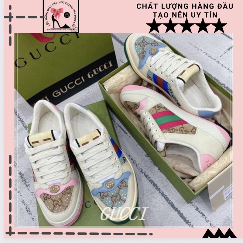 Giày Thể Thao Gc Chữ Đính Đá hàng qccc fullbox túi