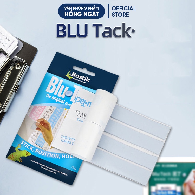 Blutack dán poster 75g, đất sét dính blutack đồ dùng học tập giáo cụ dạy học tiếng anh bao bì mới BK05
