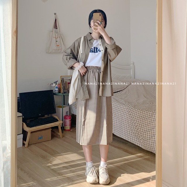 Sơ mi thô nẹp trắng