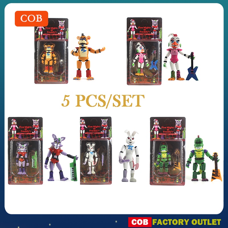 Set 5 Mô Hình Nhân Vật Trong Five Night At Freddy Fnaf Dễ Thương
