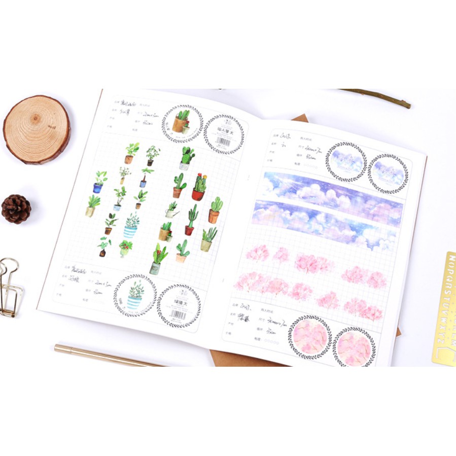 Sổ minh họa washi tape