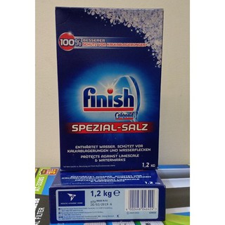 Muối rửa bát Finish Đức 1,2 kg làm mềm nước cho máy rửa bát
