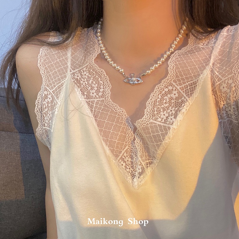 Vòng Cổ Ngọc Trai Thời Trang Hàn Quốc Chất Lượng Cao Cho Nữ