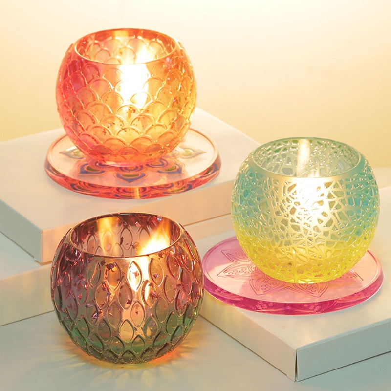 Set 6 Khuôn Silicon Làm Đế Lót Ly Thời Trang