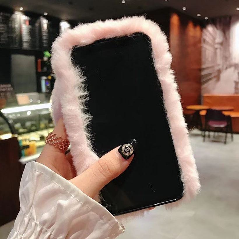 Ốp Lưng Lông Thỏ Ấm Áp Cho Iphone 7 8 Plus X Xs Max Xr Samsung Galaxy Note 9 8 S8 S9 S6 S7 Edge A8 A6 Plus | BigBuy360 - bigbuy360.vn