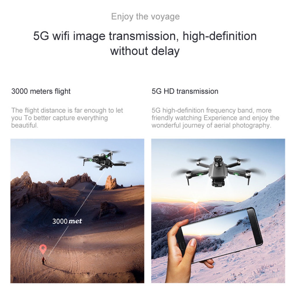 Drone RG101 Max 2022 Tránh Vật Cản, Flycam 6K FPV Máy Bay Không Người Lái Chụp Ảnh Quay Phim Động Cơ Không Chổi Than