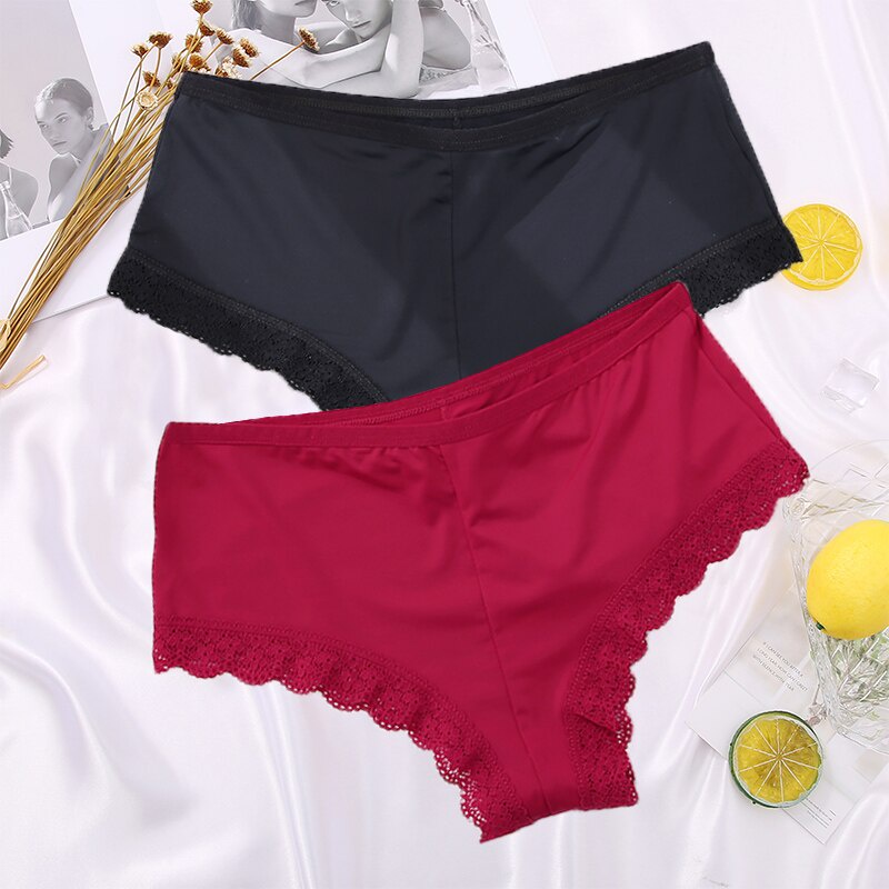 Cute Byte Quần Lót Ren Không Đường May Lưng Cao Dễ Thương Cho Nữ