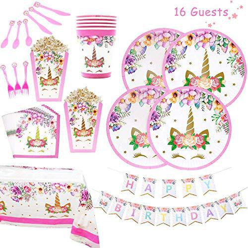 Set bàn tiệc tự trang trí sinh nhật ,party ,Ngựa Pony cho  bé gái