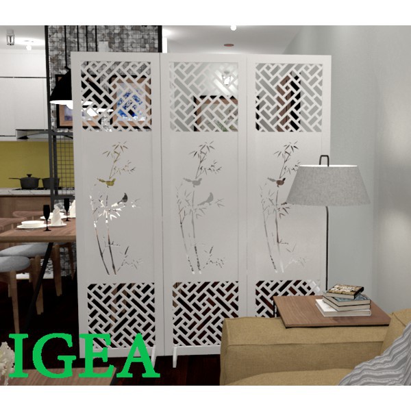 Bình phong vách ngăn cây trúc IGEA IG481 BÁN TỪ 2 CÁNH