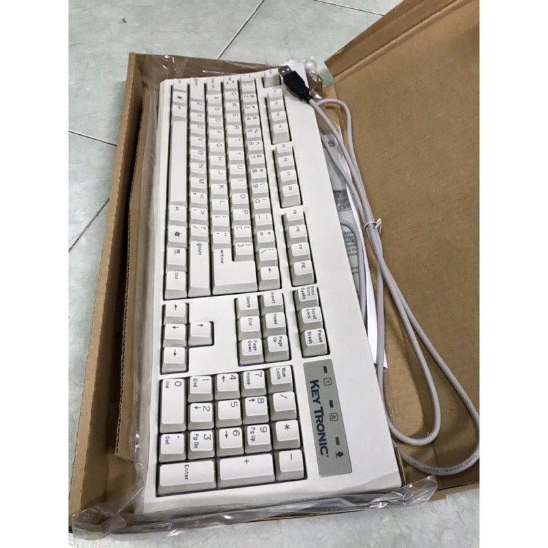 Bàn phím Keytronic cổng kết nối USB- Hàng mới- Chính hãng (màu trắng) | BigBuy360 - bigbuy360.vn