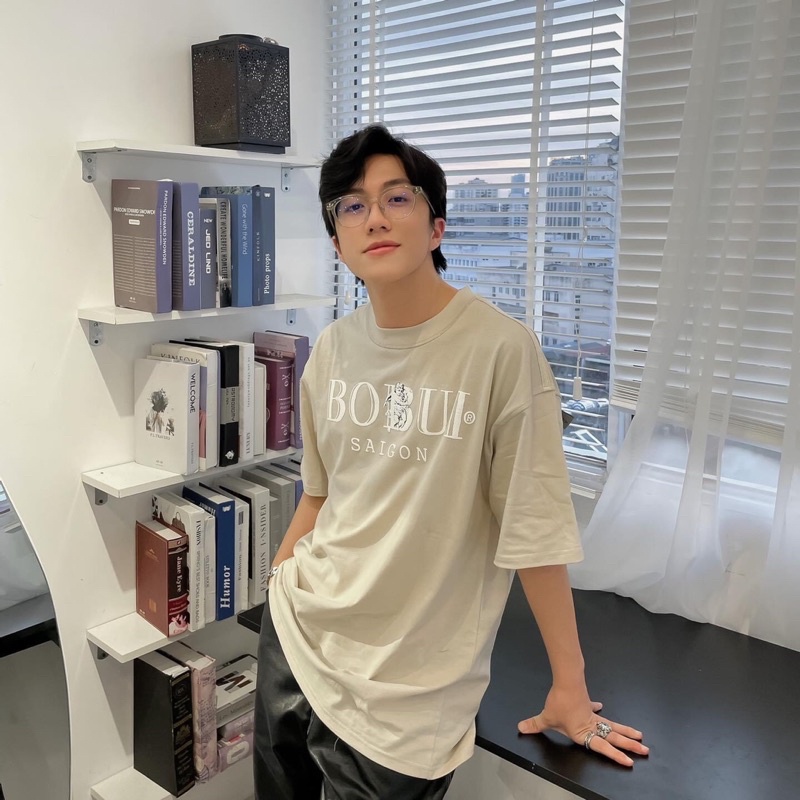 Áo Tay Ngắn BOBUI ANGEL B BOBUI LOGO TEE/ BONE WHITE