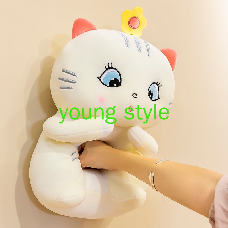 [Giá siêu rẻ] Gấu bông teddy hình mèo trắng, mèo trắng nhồi bông ngây thơ đáng yêu , hàng nhập khẩu cao cấp