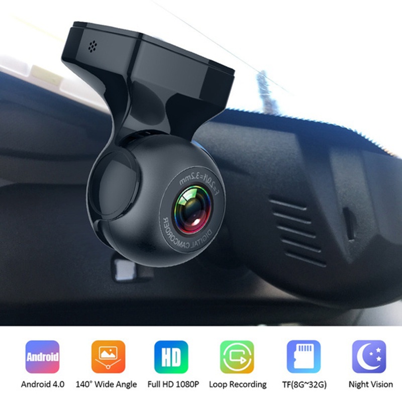 1080P HD Car DVR Night Vision Car Camera USB Wireless 170 Degree Wide Angle Driving Recorder Android 4.0 Above with ADAS | BigBuy360 - bigbuy360.vn