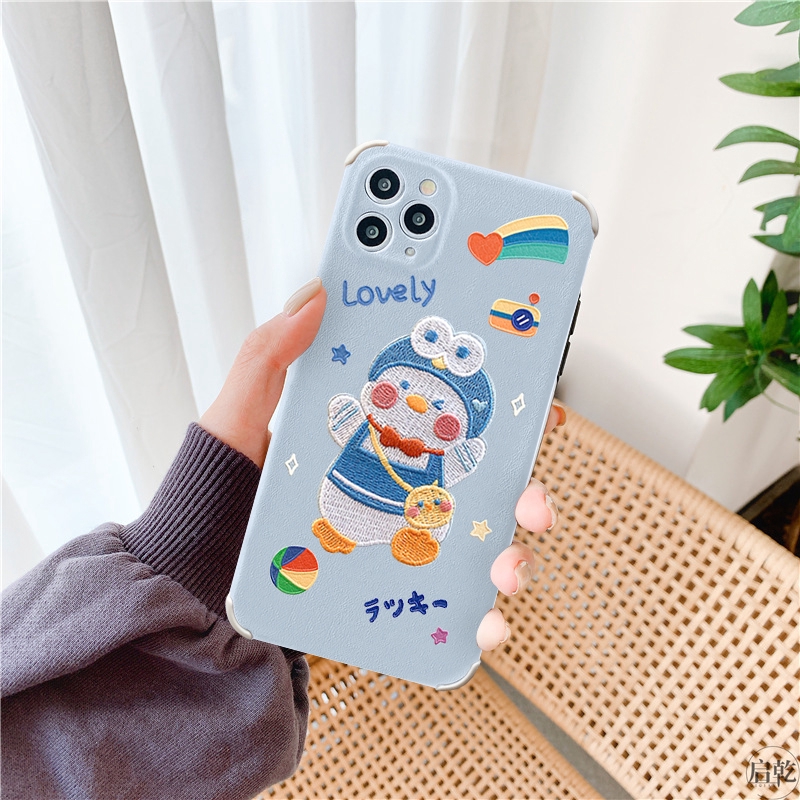 Ốp lưng iphone thêu gà con lovely 5/5s/6/6plus/6s/6splus/7/7plus/8/8plus/x/xr/xs/11/12/pro/max/plus/promax - Awifi X4-3