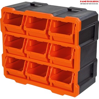 Tủ đựng linh kiện 9 ngăn TACTIX 320676 37.8 x 17.1 x 32 cm