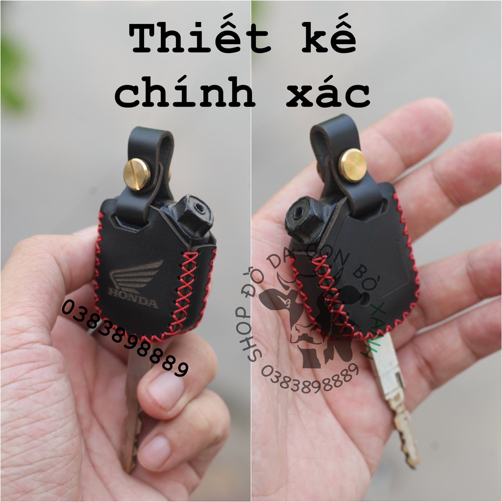 Bao Da Chìa Khóa Tìm Xe Honda Airblade, SH, SH Mode, PCX, Air Blade 2011-2015 handmade da thật