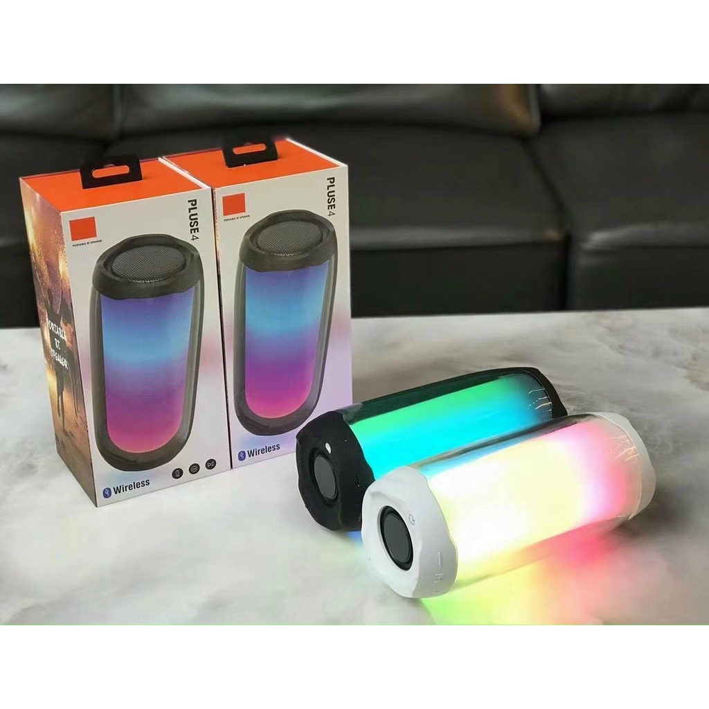 Loa bluetooth JBL Pulse 4+ FULL LED 360 ĐỘ theo điệu nhạc, chất lượng âm tuyệt hảo, thiết kế đẹp mắt [BH 06 THÁNG]