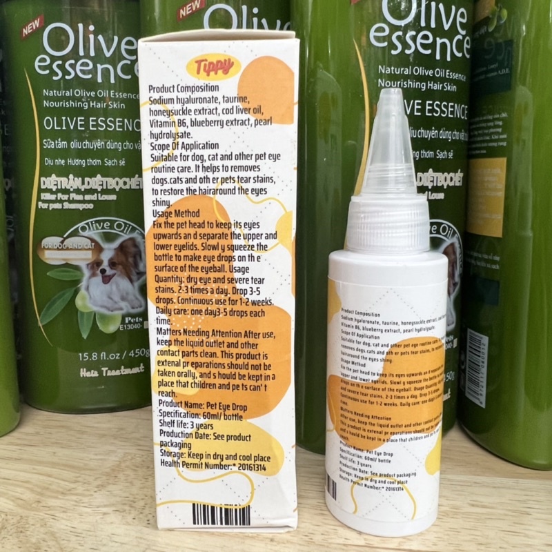 Dung dịch nhỏ mắt làm sạch khuẩn cho thú cưng