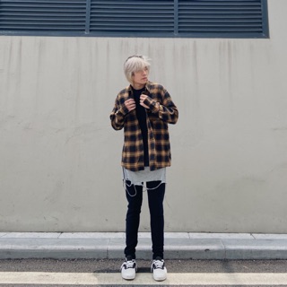 Áo flannel basix phong cách streetwear, workwear, retro