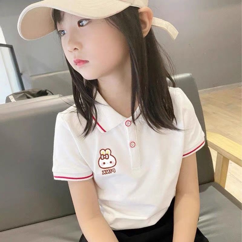 Áo Thun POLO Tay Ngắn Cổ Bẻ Thời Trang Mùa Hè Hàng Mới Dành Cho Bé Gái 2022