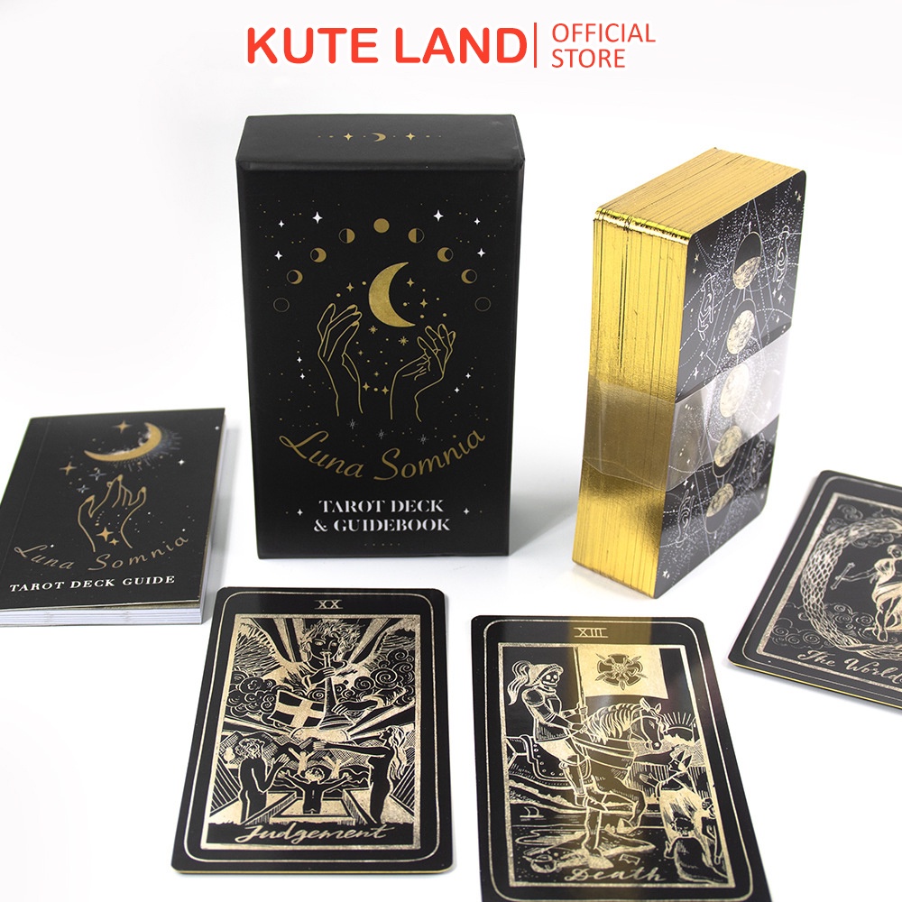 Bộ Bài Luna Somnia Tarot 78 Lá Bài 7x12 Cm Hộp Cứng Cao Cấp Kèm Hướng Dẫn S71