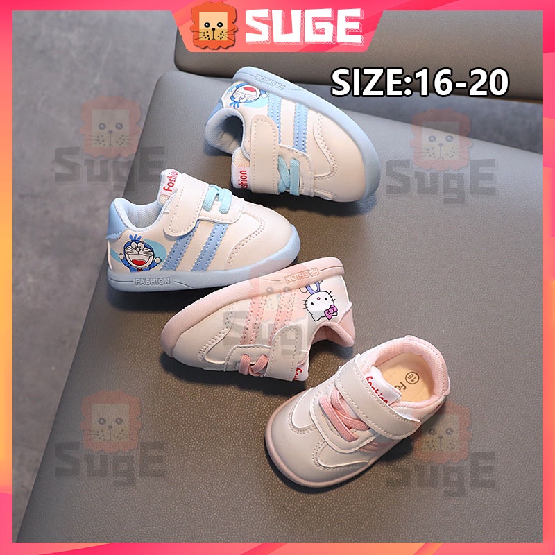 【Suge】Giày Thể Thao Đế Mềm Nhẹ Không Trượt In Hình Mèo Doraemon Dễ Thương Cho Bé