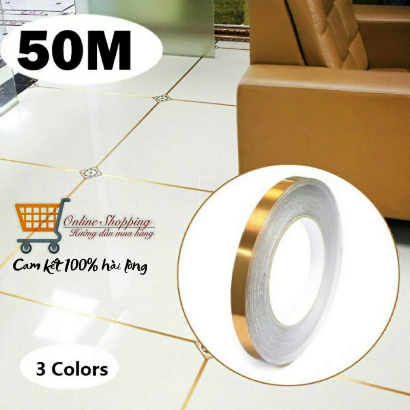 Băng keo dán gạch ốp lát chống ẩm 50m x 1cm