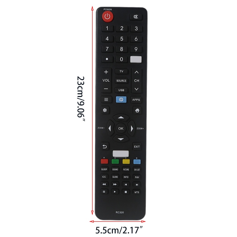 Điều Khiển Từ Xa Rc320 Bền Bỉ Chuyên Dụng Cho Fanco Atvio Rc320 Smart TV Netf