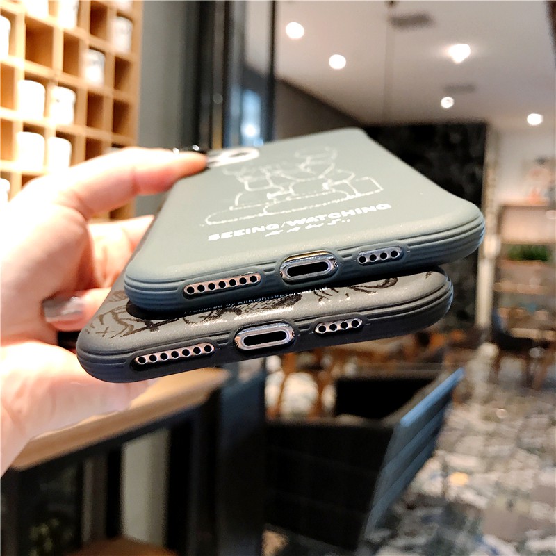 Ốp điện thoại silicon mềm hình Sesame Street KAWS cho iphone 12 11 Pro Max 12 mini iPhone XR X XS MAX 6 6S 7 8 Plus