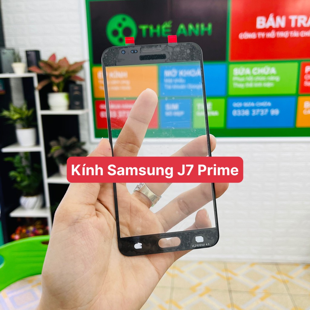 Mặt kính ép Samsung J7 Prime / G610 , kính ép samsung J7 prime chính hãng