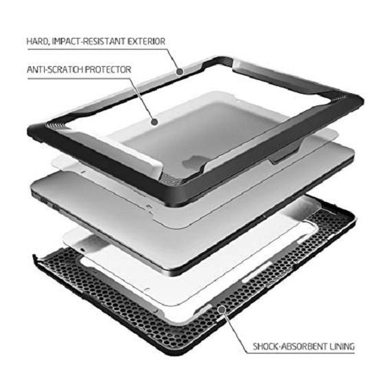 For MacBook Pro 15 Case 2019 2018 2017 2016 Release A1990/A1707 i-Blason Dual Layer Case Cover