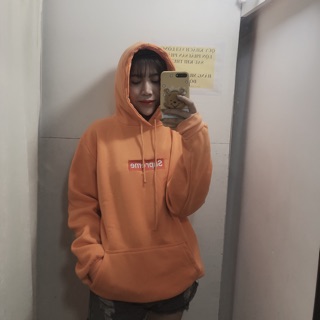 Áo hoodie màu cam