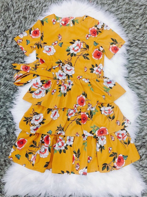 Váy maxi hoa tầng | BigBuy360 - bigbuy360.vn