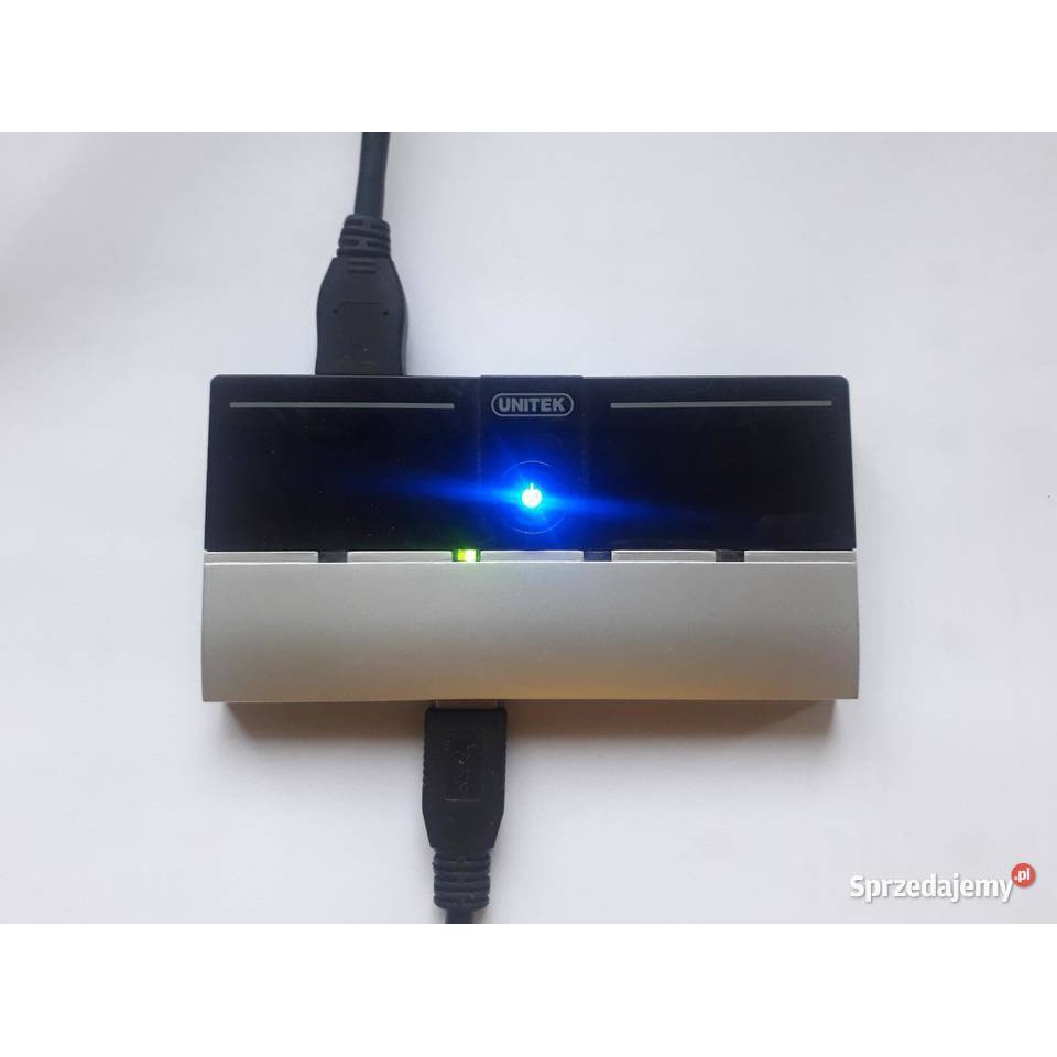 Hub USB 4P (3.0) Unitek + nguồn Y 3178 , bộ chia cổng USB 3.0 từ 1 ra 4 có nguồn ngoài UNITEk Y 3178 1 cổng sạc ipad