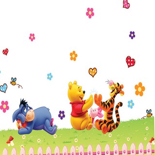 Decal dán tường gấu Pooh hạnh phúc - DC116