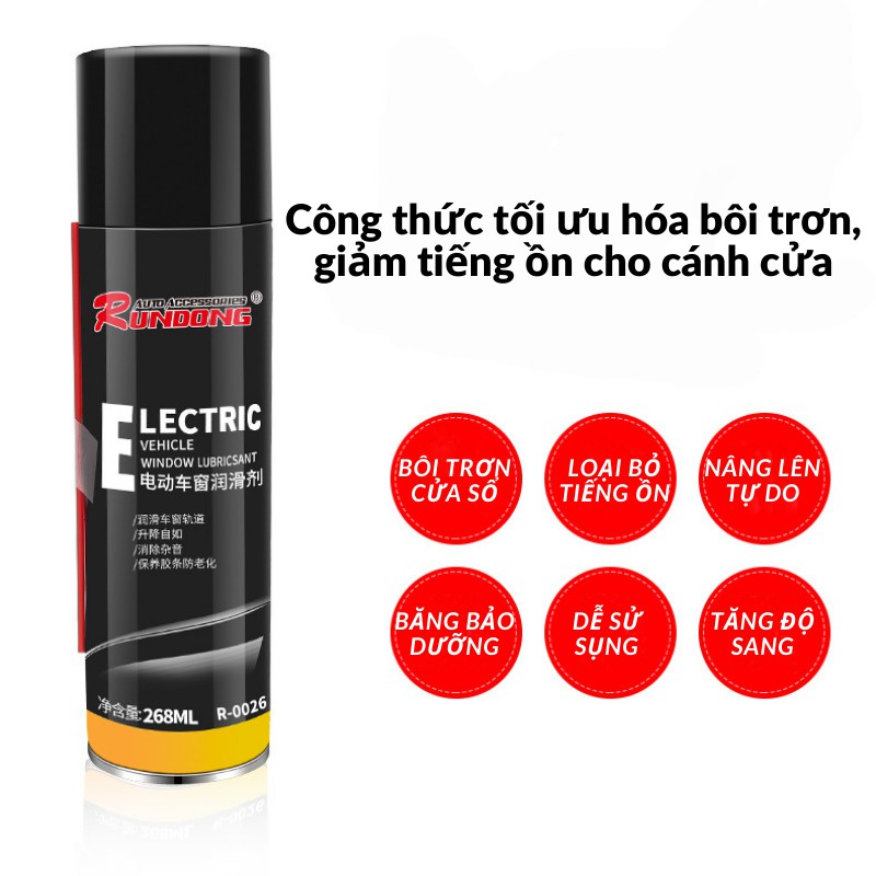 Bình xịt dung dịch bảo dưỡng gioăng-ron ô tô,bình xịt chăm sóc nội thất chống ăn mòn-oxi hóa