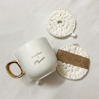 Đế lót ly cốc bằng len handmade heiwa.room  phong cách Bắc Âu