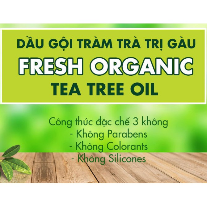 Dầu gội dầu xả Fresh Tea Tree / Macadamia 500g trị gàu và phục hồi tóc