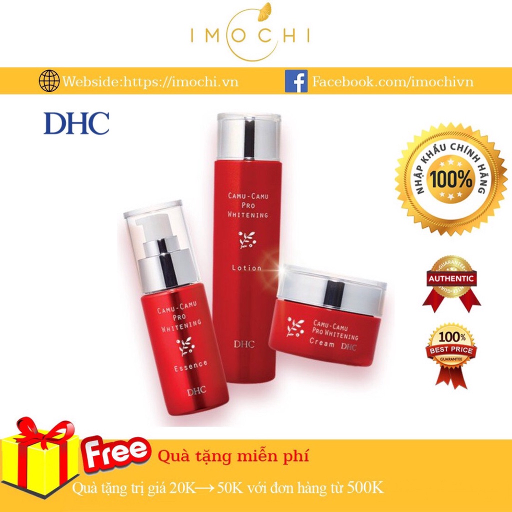 Bộ Dưỡng Trắng Da Mặt Nhật Bản DHC Camu Camu Pro Whitening