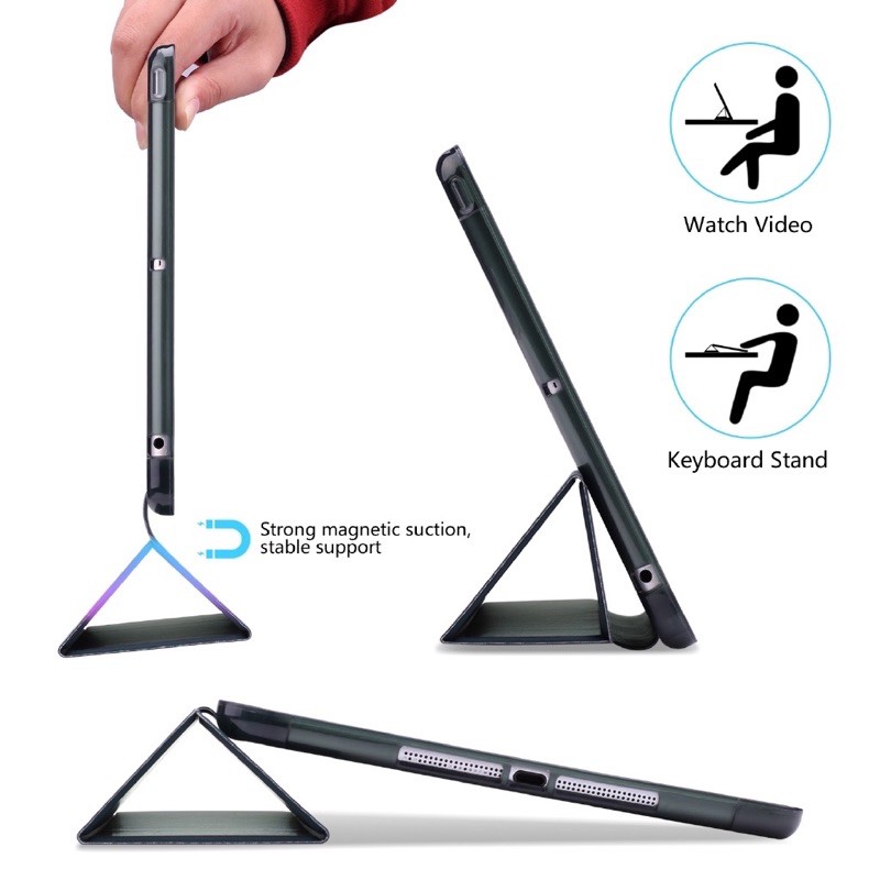(Tặng dán màn Ipad)Bao da ipad mini1/2/3 loại hút nam châm và loại có khay bút pencil | BigBuy360 - bigbuy360.vn