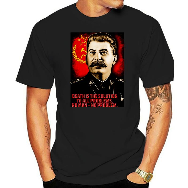 Các Quốc Gia Đồng Minh Joseph Stalin Áo Áo Liên Xô Cộng Sản Nga Mới Lạ Cotton Nam Tee Áo Camisas Áo 
