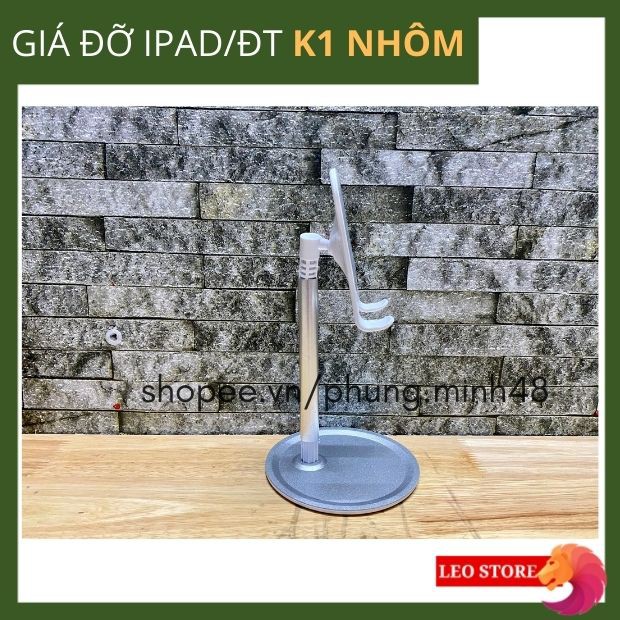 Giá đỡ điện thoại - máy tính bảng - ipad hộp kim nhôm K1