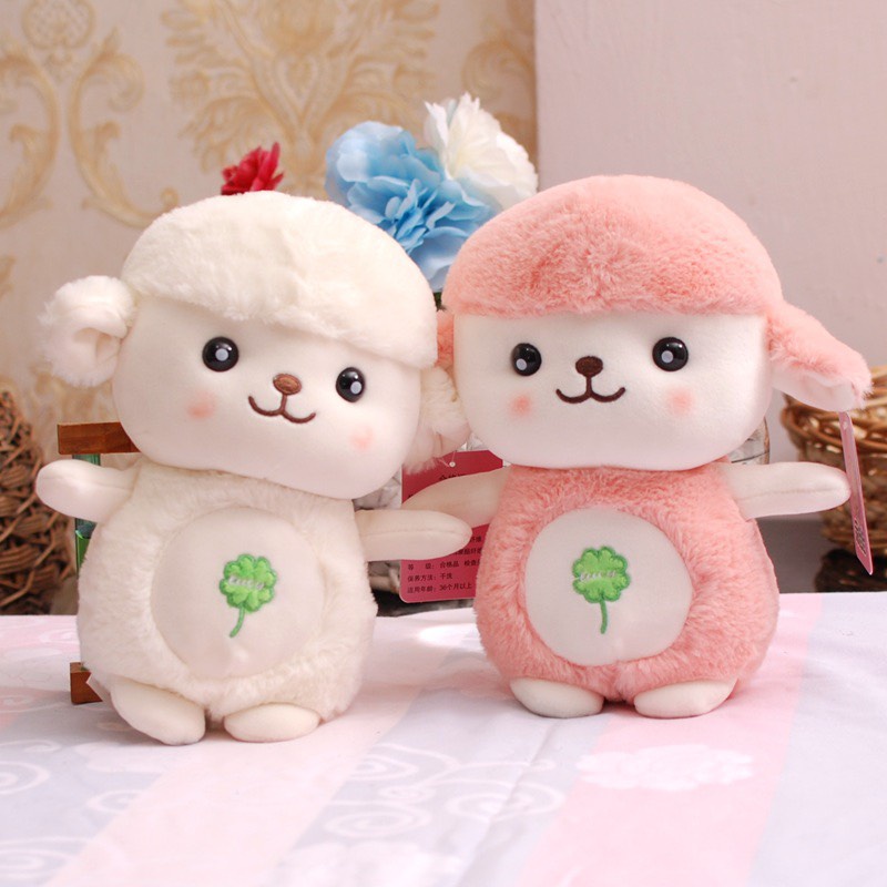 Cừu Bông Cao Cấp Size 25cm Màu Trắng