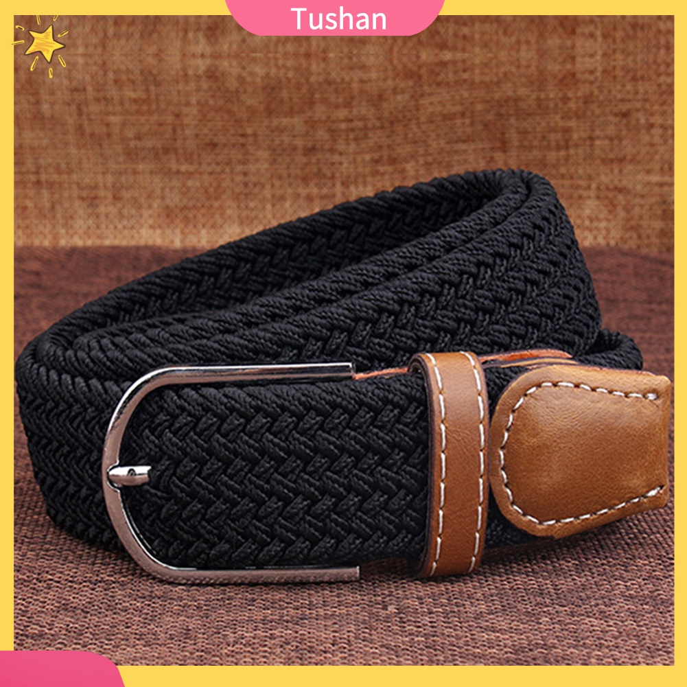 Thắt Lưng Nam Nữ Bện Dây Co Giãn Thời Trang