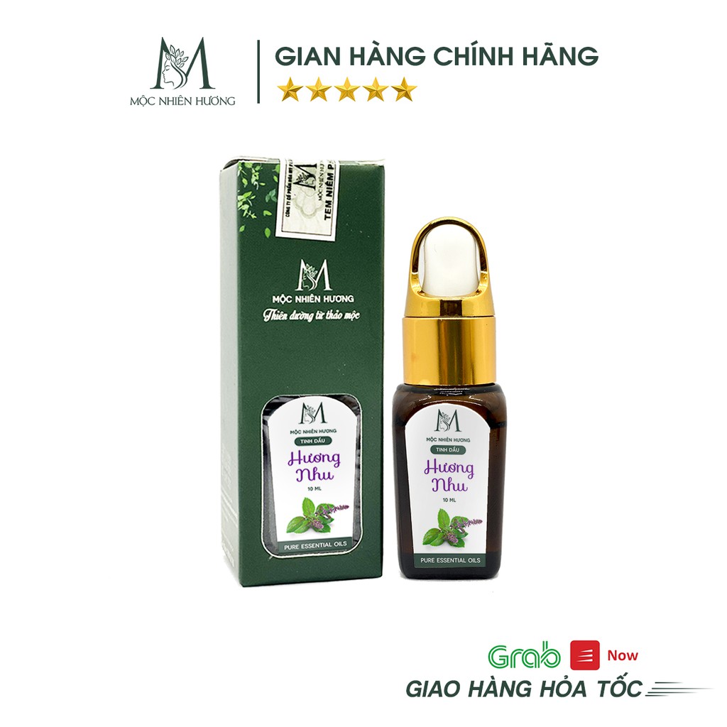 Tinh dầu Hương Nhu nguyên chất 10ml 50ml - Mộc Nhiên Hương