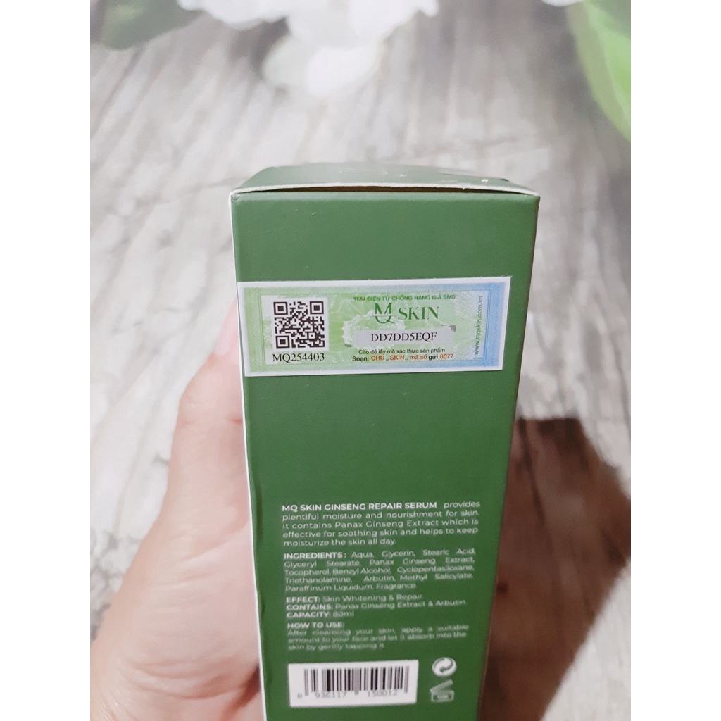 Combo 3 Chai Serum Tái Tạo Da Sâm Cao Rừng MQ SKIN