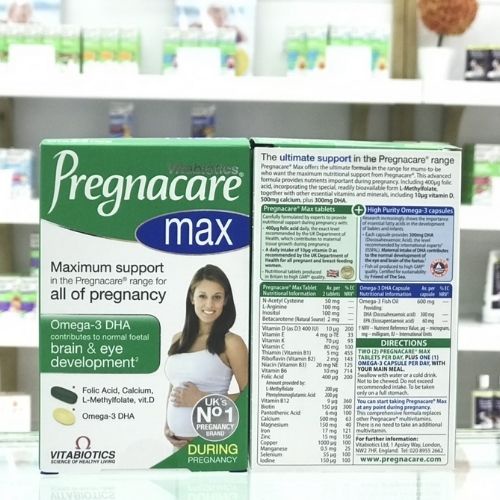Vitamin Bà Bầu Pregnacare Max 84 Viên