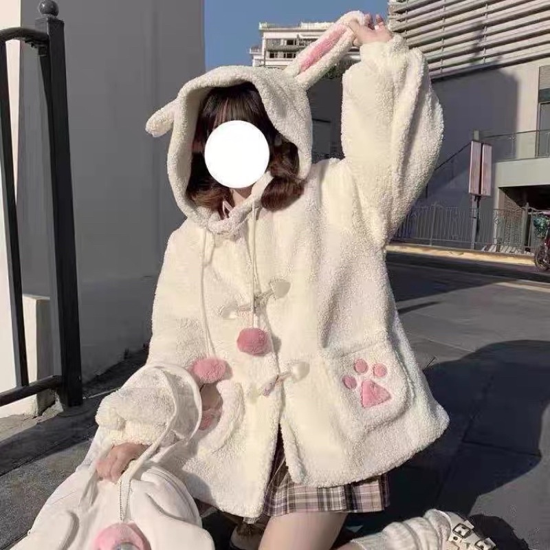 Áo Khoác Bông Lông Cừu Ulzzang - Kèm ảnh thật cuối cùng